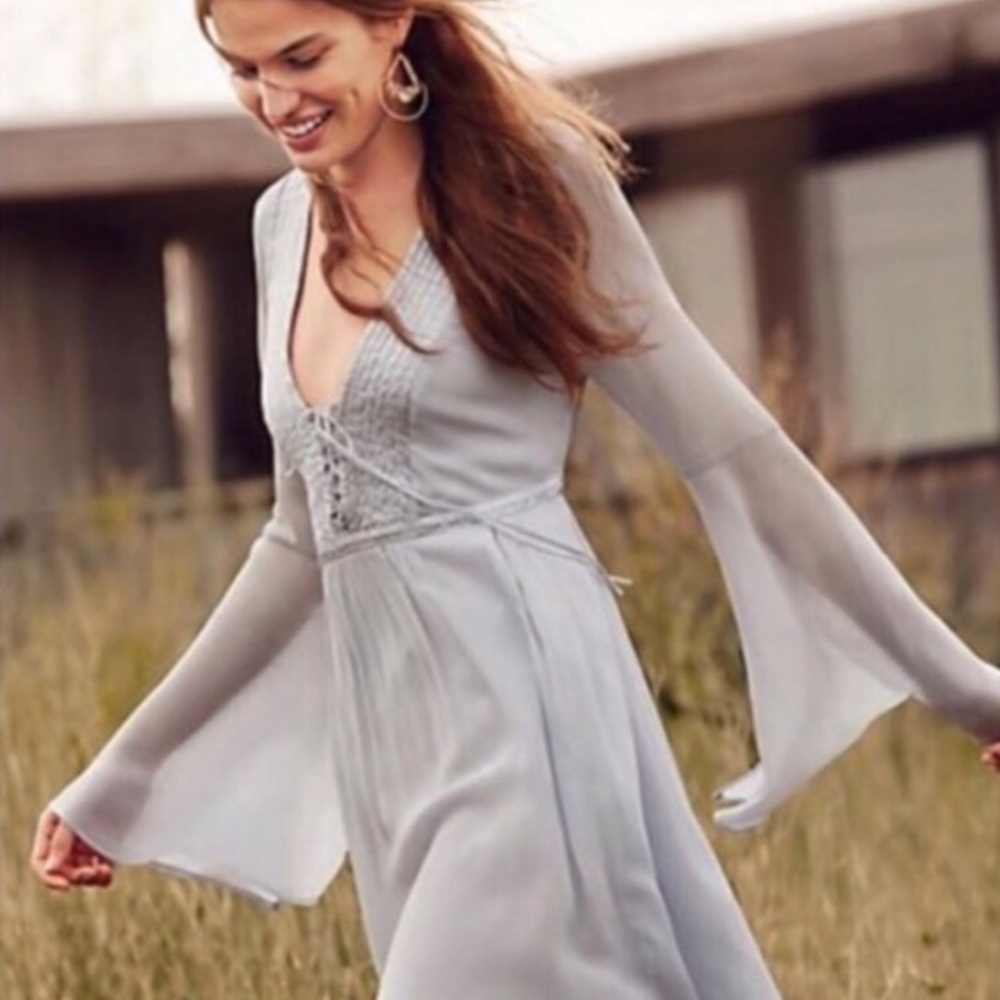 Anthropologie Ghost London Gray Dress